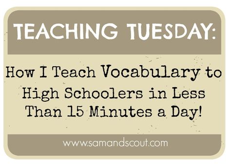 Sat Vocabulary, Teach Vocabulary, Vocabulary Strategies, Teaching Secondary, Vocabulary Instruction, Teaching High School English, Teaching Vocabulary, Vocabulary Lessons, Middle School Reading