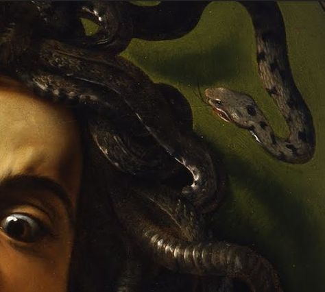 Medusa Caravaggio, Snake Painting, Medusa Gorgon, Greek Pantheon, Gustave Dore, Legends And Myths, Greek Gods And Goddesses, Italian Painters, Edgar Degas