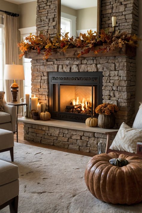 Fall Furniture , Autumn Cozy Fall ,Decor Easy Fall ,
Decor Neutral Fall ,Decor Fall ,Decor Inspiration ,Fall Decor Ideas Fireplace Mantels Decor, Fireplace Fall Decor, Autumn Fireplace, Thanksgiving Fireplace, Stone Fireplace Decor, Deep Jewel Tones, Retail Decor, Autumn Moodboard, Christmas Retail