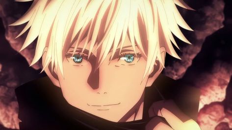 I legit cried when he pulled off his eye cover Gojo Satoru, Jujutsu Kaisen, Blue Eyes, Jujutsu, Anime, Blue