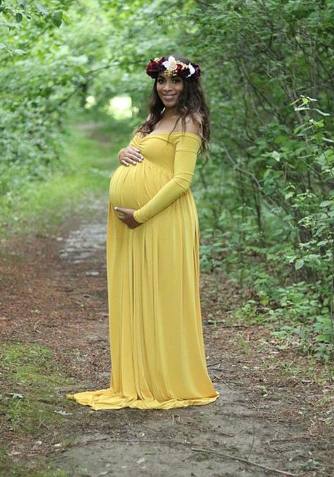 Baby Shower Maternity Dress, Gold Maternity Dresses, Dresses For Baby Shower, Yellow Maternity Dress, Fancy Baby Shower, Elegant Maternity Dresses, Dresses Images, Baby Fancy Dress, Yellow Casual Dress