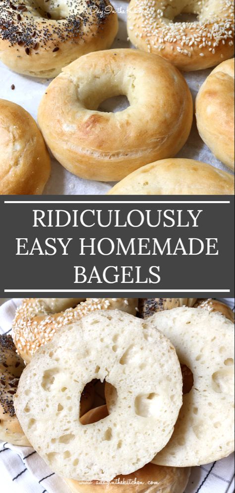 Easy Homemade Bagels, Bagel Recipe Easy, Homemade Bagels, Bagel Recipe, Breakfast Breads, Bread Recipes Homemade, Bagels, Homemade Bread, Food Waste