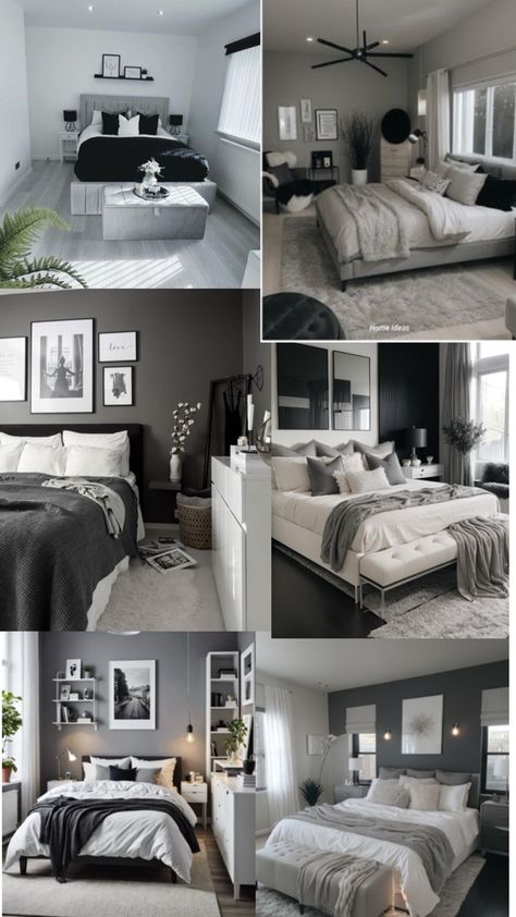 Black And White Aesthetic Bedroom, White Aesthetic Bedroom Ideas, White Aesthetic Bedroom, Aesthetic Bedroom Ideas, Black And White Aesthetic, Aesthetic Bedroom, White Aesthetic, My Room, House Decor