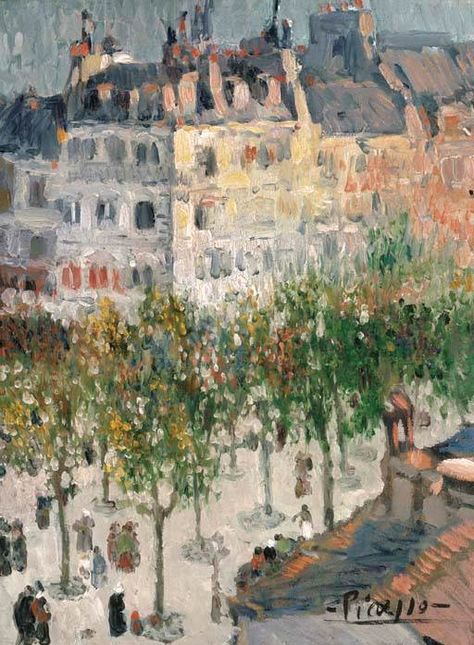 Pablo Picasso (1881-1973) Boulevard de Clichy Pablo Picasso Art, Art Picasso, Pablo Picasso Paintings, Pierre Bonnard, Picasso Paintings, Spanish Painters, Picasso Art, Georges Braque, Art Appreciation