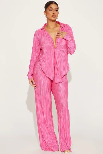 Search Results | Fashion Nova Classy Attire For Women, Pants Suits For Women Chic, Plisse Pants Outfit, Pink Brunch Outfit, Matching Pants And Top Set, Arizona Outfits, Pink Two Piece Set, Fashionista Outfits, Casual Sporty Outfits