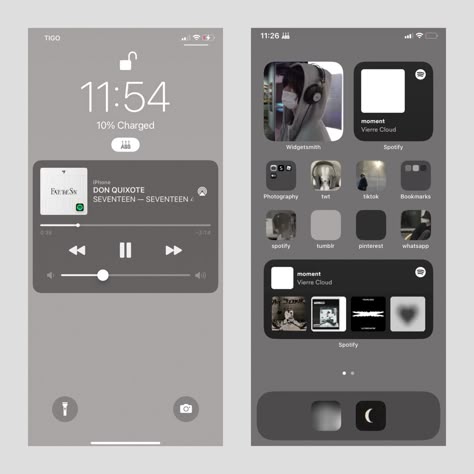 Simple Phone Layout, Homescreen Ideas Simple, Ios Layout, Iphone Home Screen Layout, Wallpaper Iphone Neon, Phone Inspo, Iphone Obsession, Phone Layout, Iphone Organization