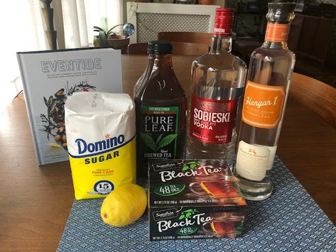 The Blueberry Files: Eventide Oyster Co.'s Homemade Twisted Tea Recipe Homemade Twisted Tea, Homemade Twisted Tea Recipe, Twisted Tea Recipe, Alcoholic Punch, Twisted Tea, Black Tea Bags, Tea Diy, Infused Vodka, Alcohol Drinks