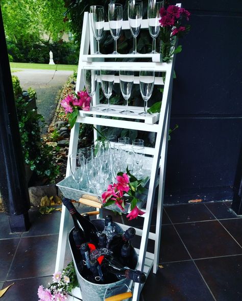 Flame BBQ create amazing displays for welcome drinks on your Wedding day Welcome Drink Display, Welcome Drinks, Prosecco Bar, Drink Display, 21st Party, Welcome Drink, Display Ideas, On Your Wedding Day, Summer Party