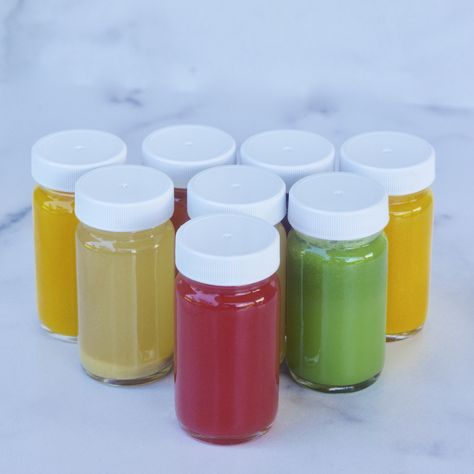 Immune Boosting Juice Shots, Immune Juice Shots, Juice Shots Healthy, Best Juice Shots, Wellness Shots Recipe Easy, Diy Suja Shots, Green Juice Shots Recipes, Inflamation Juice Shots, Fresh Pressed Juice Shots