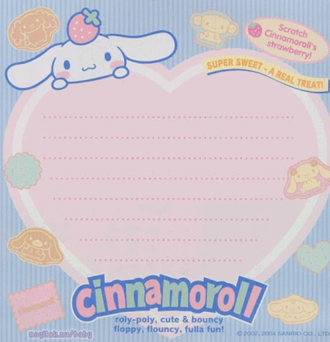 @noemiedonna ｡･:◃*⭑ Cinnamoroll Stationary, Sanrio Printables, Kawaii Printables, Kawaii Paper, Kawaii Cinnamoroll, Memo Pad Design, Hello Kitty Printables, Writing Paper Printable Stationery, Note Writing Paper