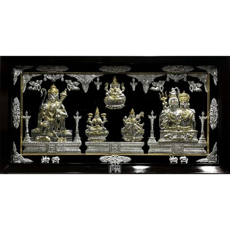 undefined Silver God Photos Frames For Pooja Room, Silver Photo Frames Of God, Baby Chef Photo, God Frame, Chef Photo, Baby Chef, Devotional Topics, Stairs Design Interior, Silver Picture Frame