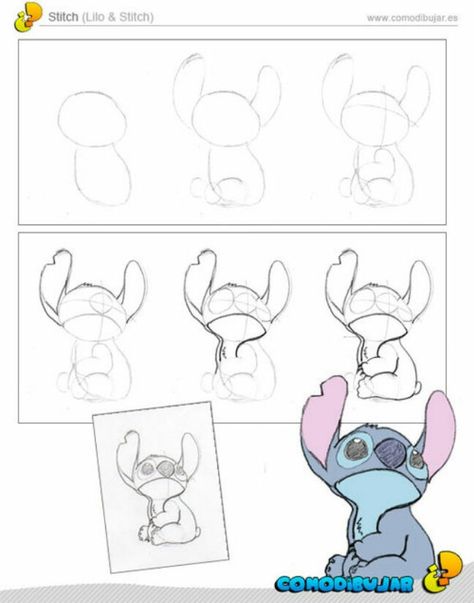 how to draw stitch Draw Stitch, Draw Cartoon Characters, Disney Drawing Tutorial, ليلو وستيتش, Disney Character Drawings, Easy Disney Drawings, Lilo And Stitch Drawings, Drawing Ideas Easy, Draw Cartoon