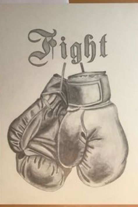 Boxing Painting Art, Boxing Drawing Ideas, Boxing Gloves Sketch, Boxing Painting Ideas, Boxing Drawing Art, Punching Bag Drawing, Kickboxing Drawing, Boxing Art Draw, Boxing Nails