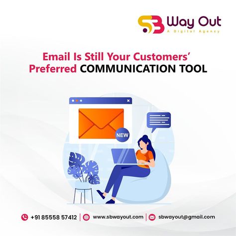 5 Benefits of Email Marketing 1. It Belongs to YOU 2. Selling Products and Services 3. Creating Personal Relationships: These People Are Your Loyalists! 4. Customisable 5. Email Is Still Your Customers’ Preferred Communication Tool Our services include Branding Website Designing & Development Social media marketing (SMM) Digital Marketing Graphic Designing & Video Editing Content Marketing PPC & Google Ad’s Search Engine optimization (SEO) Youtube Marketing E-mail Marketing 📞 Con... Email Writing, Branding Website, Email Marketing Services, Website Designing, Communication Tools, Graphic Designing, Youtube Marketing, Mail Marketing, Personal Relationship