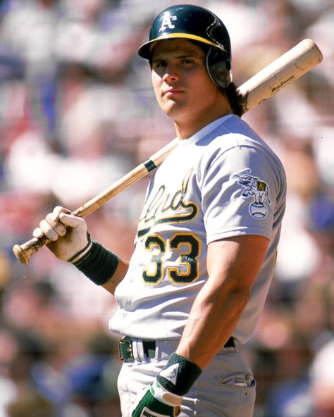 33, Jose Canseco Jose Canseco, Oakland A’s, Jersey Numbers, Giants Baseball, Oakland Athletics, Baseball Players, Net Worth, Milwaukee, Baseball Bat