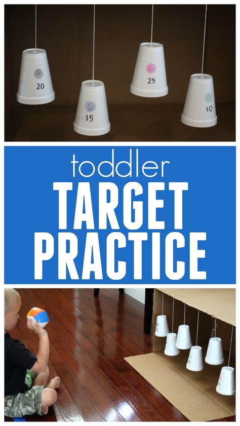 Toddler Approved!: Moving Color Targets Game for Toddlers Sensory Activities Throwing, Carnival Learning Activities, New Years Gross Motor Activities For Toddlers, Age 3 Learning Activities, Toddler Balloon Activities, Throwing Activities For Preschool, Throwing Activities For Toddlers, Carnival Activities For Toddlers, Toddler Movement Activities