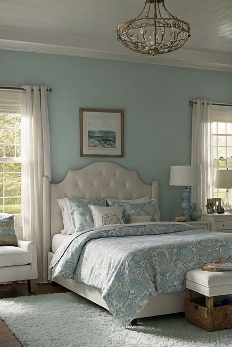 Discover how Sherwin Williams Sea Salt paint can transform your space into a haven of calming comfort. Dive into the soothing world of soft serenity.
#ad  


#Colortrend
#wallpaint2024
 #color2024
 #DIYpainting
 ##DIYhomedecor
 #Fixhome Seaglass Paint Colors, Sea Salt Bedroom, Soft Blue Paint, Alder Wood Kitchen Cabinets, Salt Paint, Sea Salt Paint, Sherwin Williams Sea Salt, Calming Paint Colors, Sea Salt Sherwin Williams