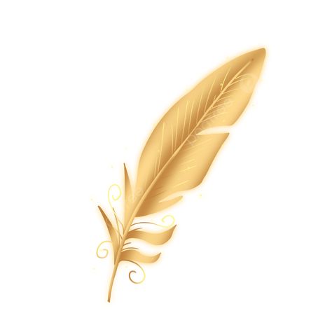 a golden feather Feather Png, Feather Stickers, Golden Feather, Feather Drawing, Stickers Journal, Gold Feathers, Clipart Images, Png Transparent, Awe Inspiring