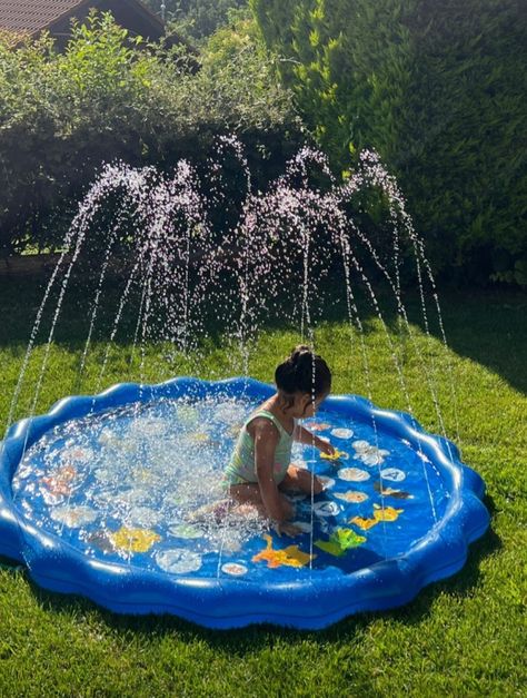 Baby In Pool, Kiddie Pool Ideas, Piscina Intex, Backyard Kids Play Area, Baby Pool, Toddler Summer, Kid Pool, Backyard For Kids, Inflatable Pool