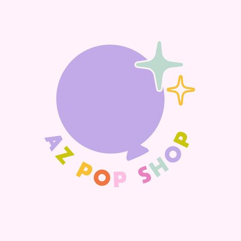 cutest and cleanest logo set for @azpopshop 😍😍 Are you in love? I am in love. . . . . . . . #graphicdesign #logodesign #logo #newlogo #logodesigner #cutegraphicdesign #cutecanva #illustrator #femalegraphicdesigner Party Branding Design, Confetti Logo Design, Ballon Logo Design, Balloon Branding, Kawaii Branding Design, Balloon Branding Logos Design, Chanel Art Print, Event Planner Logo, Balloon Logo