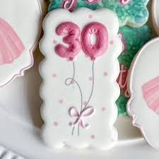 Pretty Sights, Dress Cookies, Decorated Sugar Cookie, Crown Cookies, Cookie Recipes Decorating, No Bake Sugar Cookies, Cookie Birthday Party, Balloon Cookies, Happy Birthday Cookie