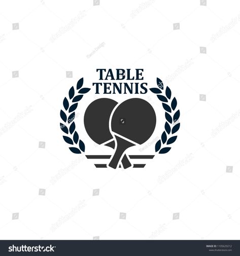 Table Tennis Logo Design, Table Tennis Illustration, Table Tennis Logo, Association Logo, Tennis Clubs, Mehndi Art, Emblem Logo, Table Tennis, Text Design