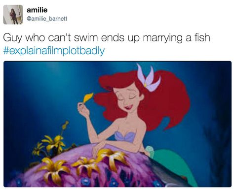 See more '#ExplainAFilmPlotBadly' images on Know Your Meme! Word Association, Little Mermaid Characters, Daryl Hannah, Disney Princess Movies, Movie Plot, Princess Movies, Film Disney, Princesa Disney, Pinturas Disney