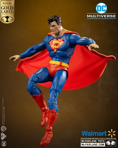 #FirstLook at #Superman (Action Comics) Gold Label #ActionFigure from @McFarlaneToys https://buff.ly/4eOEmbG Mcfarlane Dc Multiverse, First Superman, Superman Comic Books, Garage Gift, Heroes Book, Golden Age Comics, Action Comics, Adventures Of Superman, Superman Comic