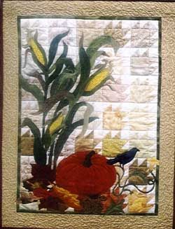 Autumn Field Autumn Field, Vine Flowers, Wall Quilt Patterns, Pattern Grading, Landscape Art Quilts, Landscape Quilt, Fiber Art Quilts, A Crow, Miniature Quilts