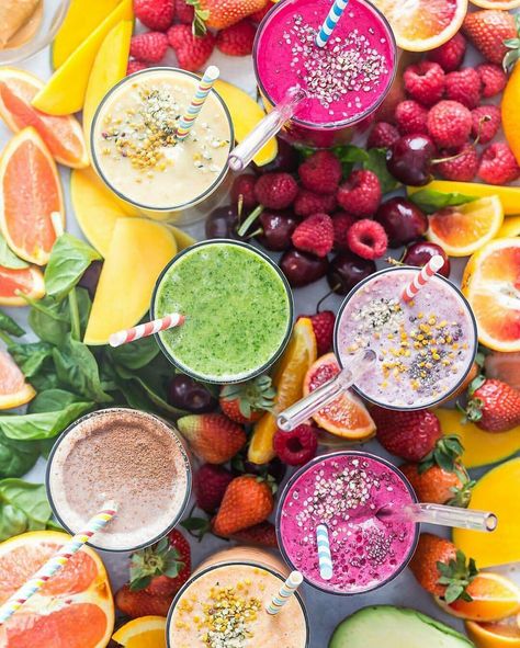 Smoothie Combos, Fresh Smoothies, Smoothies For Kids, Smoothie Prep, Morning Smoothie, Food Projects, Health Smoothies, Health Breakfast, Healthy Smoothie