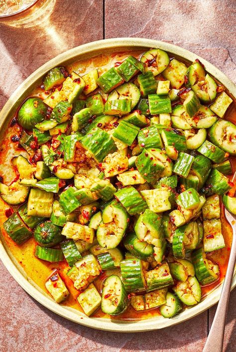 Asian Corn Salad, Chili Oil Uses, Crispy Cucumber Salad, Recipes With Chili Crunch Oil, Recipes With Chili Crunch, Chili Oil Crunch Recipe, Recipes Using Crispy Chili Oil, Chili Crisp Recipe Ideas, Recipes Using Chili Crisp