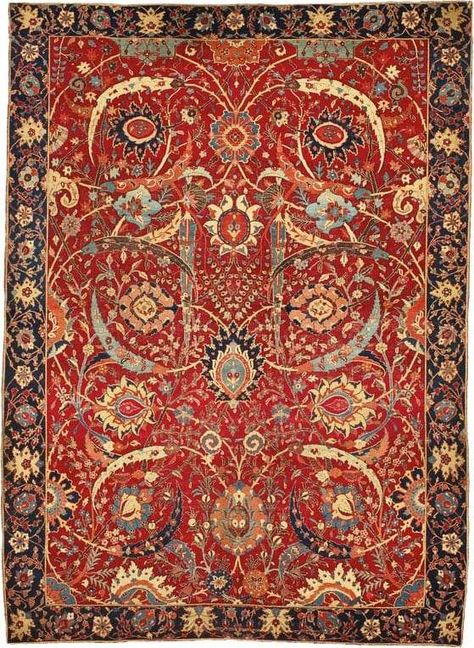 Sotheby’s ’17th Century Antique Persian Carpet’ - Alyshaan Fine Rugs Iranian Rugs, Antique Persian Carpet, Expensive Rug, Ancient Persian, Antique Persian Rug, Rug Gallery, Stair Runner Carpet, Magic Carpet, Fine Rugs