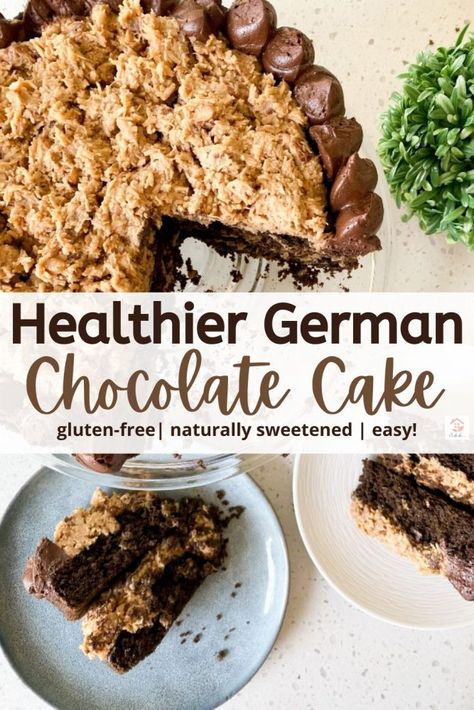 Paleo German Chocolate Cake, Healthy German Chocolate Cake, Dairy Free German Chocolate Cake, German Chocolate Cake Easy, Gluten Free German Chocolate Cake, German Chocolate Cake Frosting, German Chocolate Cake Cookies, Gluten Free Pound Cake, Homemade German Chocolate Cake