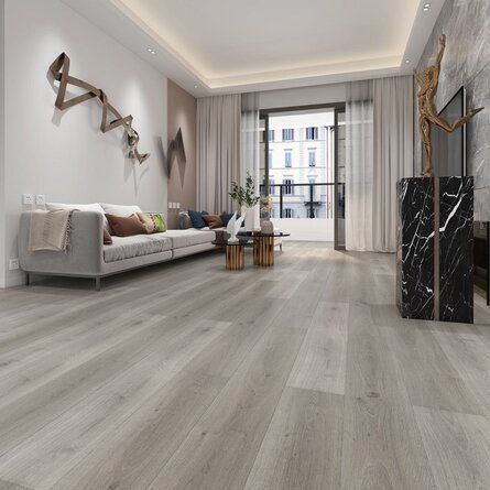 Christina & Son Prague Oak 9" x 60" x 7 mm Luxury Vinyl Plank | Wayfair Light Grey Wood Floors, Wood Floor Texture, Best Laminate, Hardwood Floor Colors, Pvc Flooring, Floor Texture, Stair Nosing, Luxury Homes Interior, Floor Colors