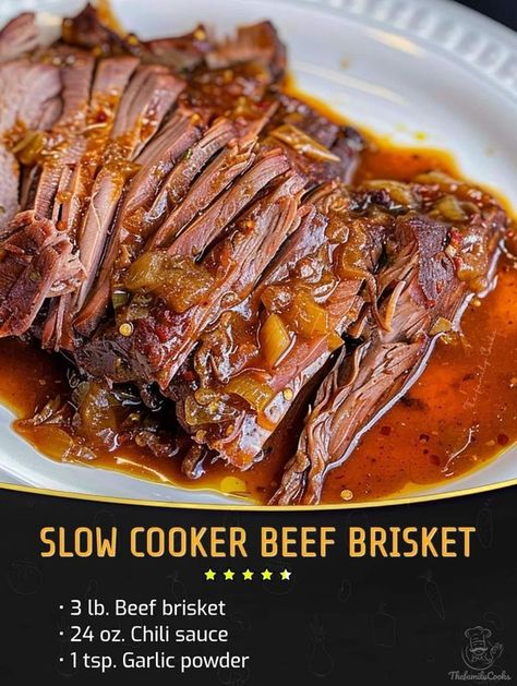 Bobby Flay 🌮🍖🍕 | Slow Cooker Beef Brisket | Facebook Beef Brisket Crock Pot, Brisket Recipes Crockpot, Slow Cooker Beef Brisket, Bbq Brisket Recipes, Brisket Crock Pot, Bbq Beef Brisket, Slow Cooker Brisket, Beef Brisket Recipes, Bbq Brisket