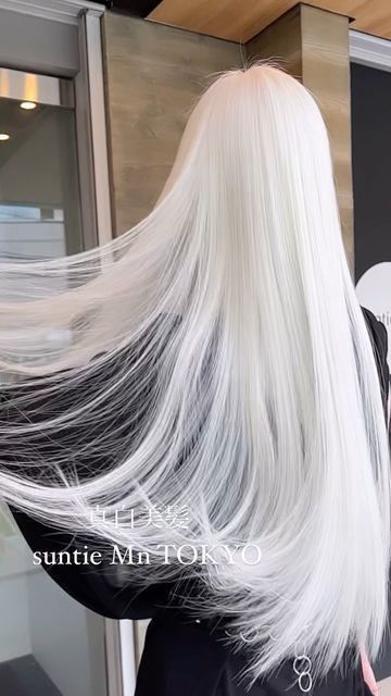 Long White Hairstyle, White Hair Hairstyles, Icy White Hair, Pure White Hair, White Hairstyle, White Hair Long, Hair Color White, White Long Hair, Ice Hair