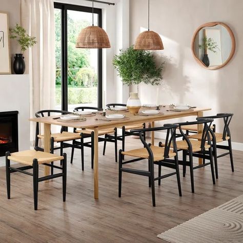 Furniture Dining Table, Table Seating, Extendable Dining Table, Rectangle Shape, Oak Wood, Dining Room Furniture, Solid Oak, Dining Furniture, Dining Room