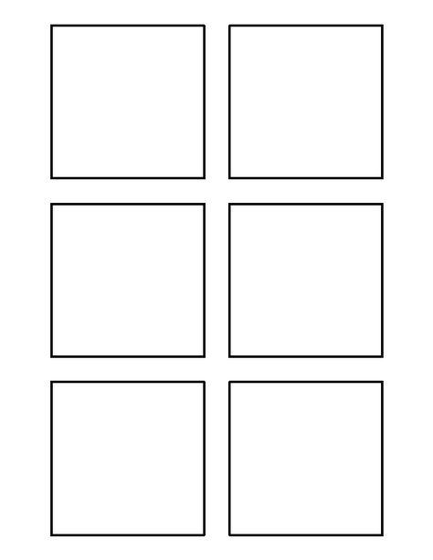 3 inch square pattern. Use the printable outline for crafts, creating stencils, scrapbooking, and more. Free PDF template to download and print at http://patternuniverse.com/download/3-inch-square-pattern/ Square Template Free Printable, Printable Art Templates, Pantry Labels Printable, Printable Outline, Coloring Crafts, Comic Template, Square Template, Square Printables, Square Prints