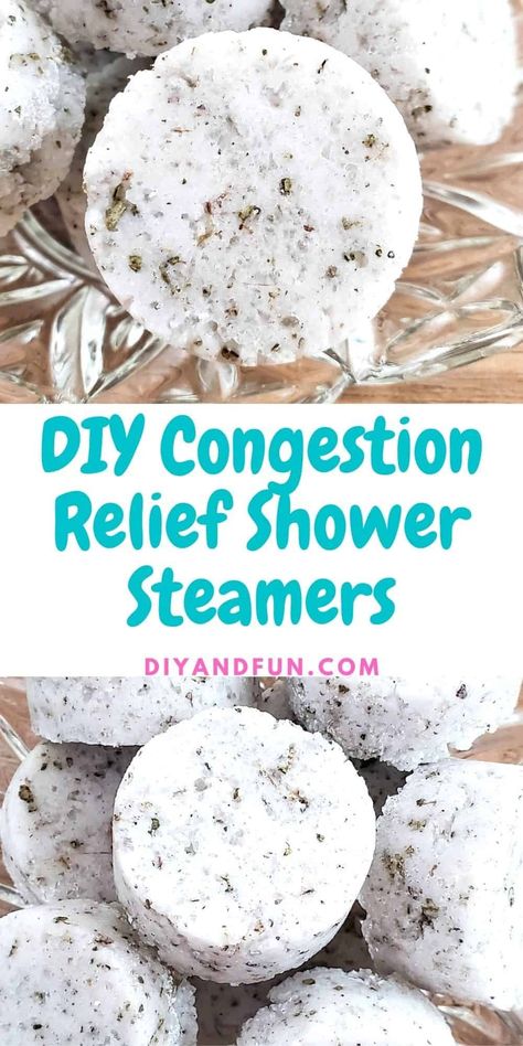 Diy Congestion Relief Shower Steamers, a homemade remedy for nasal and sinus congestion made with natural ingredients. At Home Congestion Relief, Nasal Cleanse Diy, Diy Sinus Relief Nasal Congestion, Diy Chest Congestion Remedy, Shower Steamers For Congestion, Natural Decongestant Nasal Congestion, Nasal Decongestant Remedies, How To Get Rid Of Congestion Fast, Diy Congestion Relief