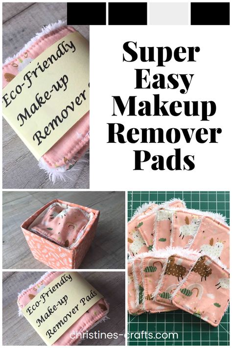 Diy Face Pads Makeup Remover Wipes, Sewing Makeup Remover Pads, Reusable Makeup Wipes, Diy Face Cloths, Makeup Wipes Diy, Carnival Stalls, Diy Makeup Remover Pads, Diy Makeup Remover Wipes, Zero Waste Makeup