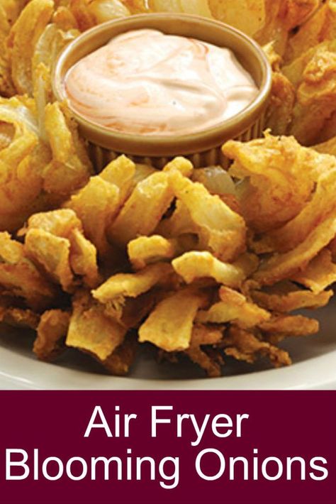 Blooming Onions, Blooming Onion Recipes, Air Fryer Foods, Food Air Fryer, Avocado Dessert, Air Fryer Food, Air Fryer Ideas, Blooming Onion, Cooks Air Fryer