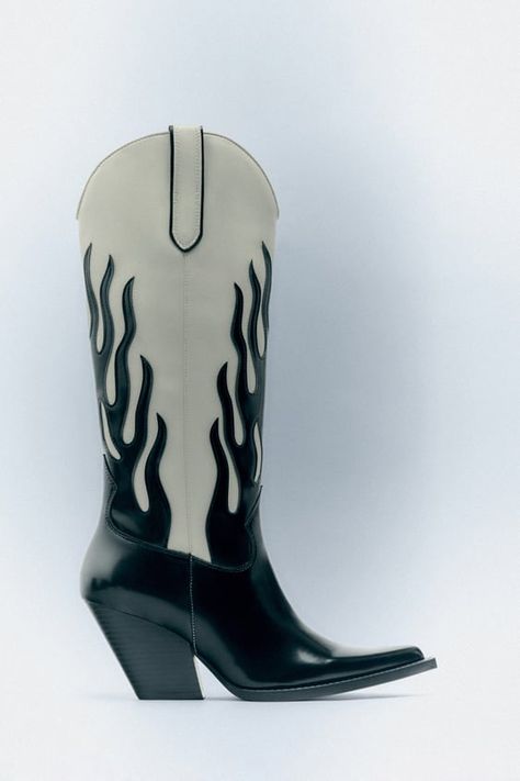 Flame Cowboy Boots, Zara Cowboy Boots, High Heel Cowboy Boots, Navy Blue Boots, Knee High Cowboy Boots, Suede Cowboy Boots, Cowboy Ankle Boots, White Cowboy Boots, Fashion Cowboy Boots