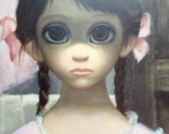 Little Girl by Margaret Keane | Tomorrow Forever Margaret Keane Big Eye Girl Lithograph Print 1963 ... Margret Keane, Keane Artist, Walter Keane, Big Eyes Margaret Keane, Keane Big Eyes, Big Eyes Paintings, Margaret Keane, Big Eyes Artist, Big Eyes Art