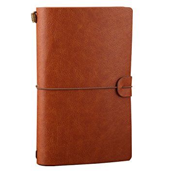 Leather Journal, Alohha Tasks Vintage Handmade Refillable Traveler's Notebook Notepad Diary Gift for Men Women Students, Brown Leather Diary, Diary Gift, Office Paper, Composition Notebook, Leather Journal, Travelers Notebook, Gift For Men, Mens Gifts, Note Pad