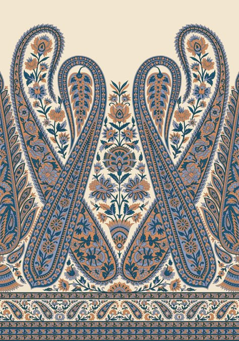 Beautiful Live Wallpaper, Paisley Border, Beautiful Flower Drawings, Pattern Design Inspiration, Print Design Art, Paisley Art, Textile Prints Design, Color Palette Pink, Digital Borders Design