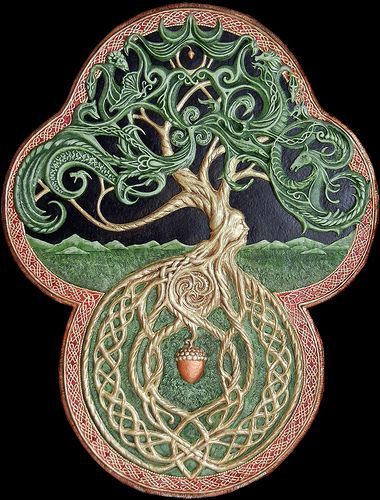 The Celtic Tree of Life Tattoo Tree Of Life, Cast Paper, Tree Of Life Artwork, Oak Acorn, Celtic Artwork, Tattoo Tree, Tree Of Life Painting, Life Cast, Tree Of Life Art