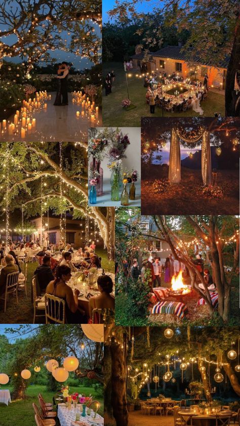 Intimate Romantic Wedding Receptions, Fun Ideas At Wedding, Cottage Fairy Wedding, Small Cottage Wedding Ideas, Evermore Aesthetic Wedding, Cute Backyard Wedding Ideas, Little Women Wedding Theme, Unique Backyard Wedding Ideas, Elope Ceremony