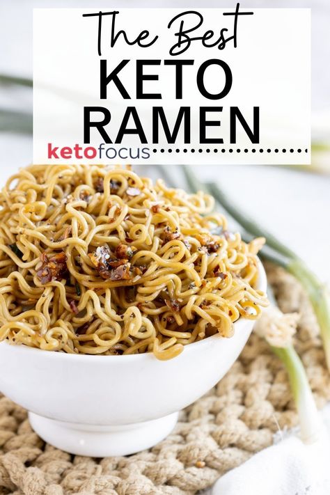 Keto Noodle Substitute, Keto Ramen Soup, Keto Recipes Asian, Keto Ramen Noodle Recipes, Keto Peanut Noodles, Keto Asian Noodles, Low Carb Ramen Noodles, Keto Konjac Noodles Recipes, Keto Ramen Noodles