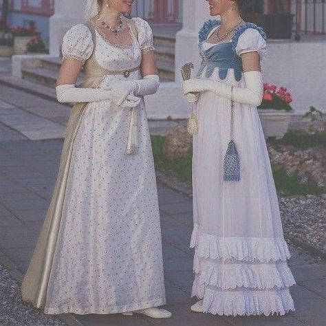 Regency Era Princess, Aesthetic Regency Era, Regency Era Clothing, Regency Fashion Aesthetic, Wedding Dresses Regency Style, The Regency Era Aesthetic, Regency Core Fashion, Regency Period Fashion, Regency Style Dress