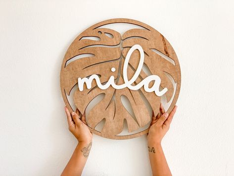 Laser Art, Laser Cut Wood Crafts, Round Wood Sign, Mdf Crafts, Cnc Projects, Wood Name Sign, Laser Cut Files, Laser Engraved Ideas, Laser Cut Wood